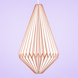 Origamilampe "Tropfen" Karamell