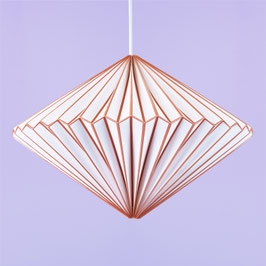 Origamilampe "Diamant" Karamell