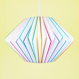 Origamilampe "Muschel" Bunt