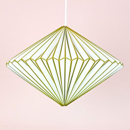 Origamilampe Diamant "Gold" Siebdruck
