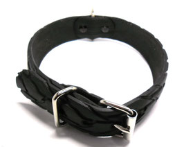 Hundehalsband aus Fahrradreifen schwarz 41 - 47cm
