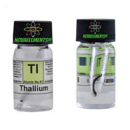 Thallium metal 99.9% small sample sealed ampoule 0.1 gram