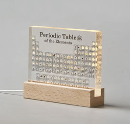 Wooden Stand for Mini Periodic Table with Led Lightning