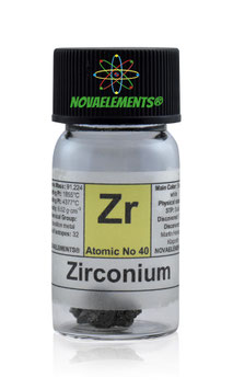 Zirconium metal 1 gram 99.9% crystalline in vial