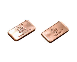 Copper METAL INGOT 99.9% 1 GRAM