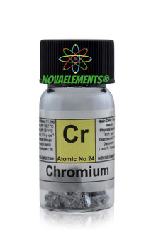 Chromium metal shiny pieces 5 grams 99.8% pure