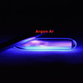 Argon gas ampoule low pressure 99.9% (rarefied)
