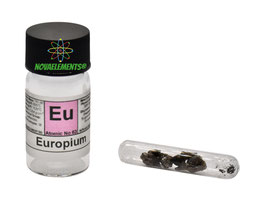 Europium metal crystals 1 gram ampoule under argon 99.99% pure