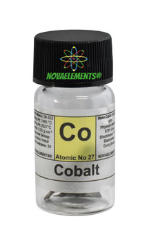 COBALT METAL SHINY FLAKES 2 GRAMS 99.9%