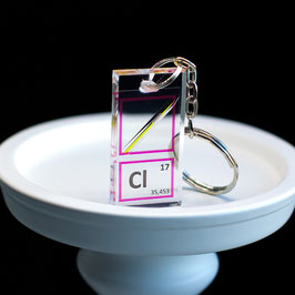 liquid Chlorine mini ampoule keychain