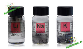 Lithium, Sodium, Potassium Metals Set