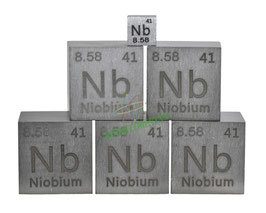 Niobium metal 1 inch cube 99.99% pure (25.4mm cube)