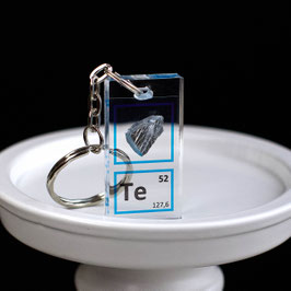 Tellurium semimetal keychain