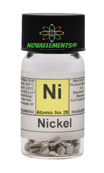 Nickel metal pellets 5 grams 99.95% vial