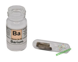 Barium metal 1 gram argon sealed oxide free in vial 99.9%