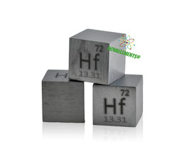Hafnium metal density cube 99.9% 10mm