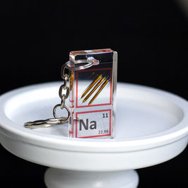 Sodium metal keychain