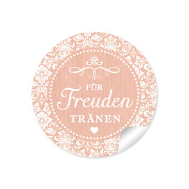 "Für Freudentränen" - Vintage Ornamente - apricot