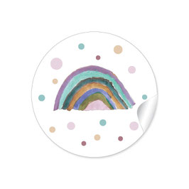 24 STICKER REGENBOGEN