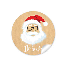 "Ho Ho Ho" -  Hipster Nikolaus - natur