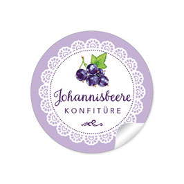 "Johannisbeere Konfitüre"- Spitze -lila