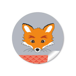 Fuchs -  orange grau
