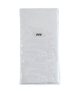 Taschentücher - Ornamente weiß -  10 Stück