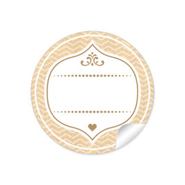 24 Sticker Universal - natur- mit Freitextfeld