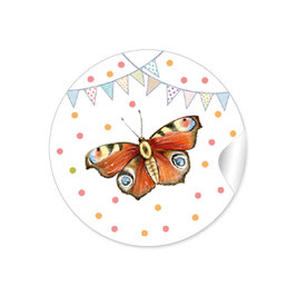 24 Sticker - SCHMETTERLING