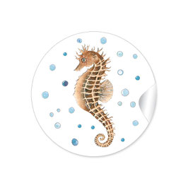 24 STICKER SEEPFERDCHEN