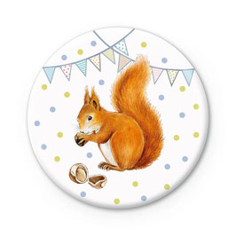 BUTTON MATT • EICHHÖRNCHEN WIMPEL