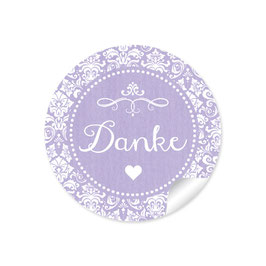 "Danke" - Vintage Ornamente - lila