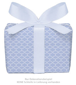 3 Bögen Geschenkpapier groß - Wabenmuster Vintage - lila blassblau