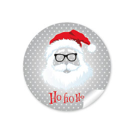 "Ho Ho Ho" -  Hipster Nikolaus - grau