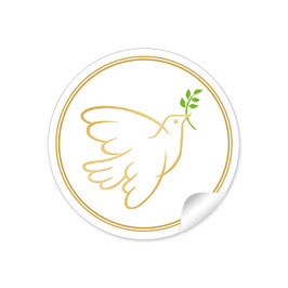 24 Sticker TAUBE