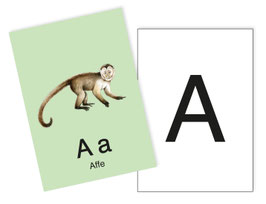 Einzelne Ergänzungskarten zum ABC Karten Set