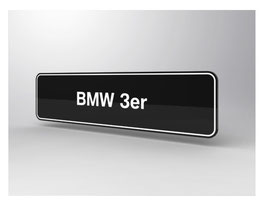 BMW 3er Kennzeichen-Typenschild