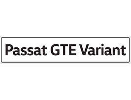 VW Passat GTE Variant Kennzeichen-Typenschild