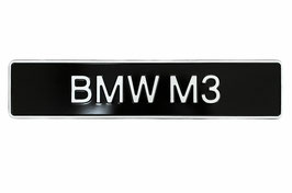 BMW M3 Kennzeichen-Typenschild