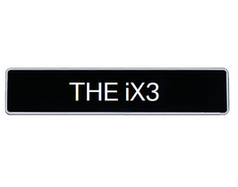 BMW Kennzeichen-Typenschild THE iX3