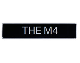 BMW Kennzeichen-Typenschild THE M4