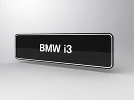 BMW i3 Kennzeichen-Typenschild