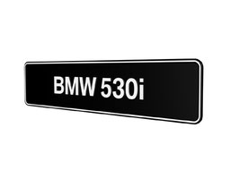 BMW 530i Kennzeichen-Typenschild
