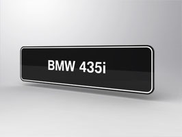 BMW 435i Kennzeichen-Typenschild