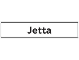 VW Jetta Kennzeichen-Typenschild