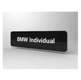BMW Individual Kennzeichen-Typenschild