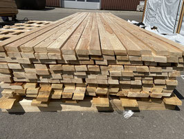 Rhombusleiste / Rautenleiste aus sibirischer Lärche 27 x 68mm Länge  1,5m  2m 3m AB Sortierung / Seitenholz