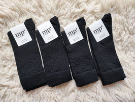 42/44 Noir 4 paires de chaussettes fines MP Denmark en laine Mérinos