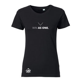 KANGAROOS T-Shirt Women schwarz mit WIN AS ONE Logo