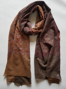 Super fine Cashmere reversible scarf ''JALDAR'' KT-RVR020